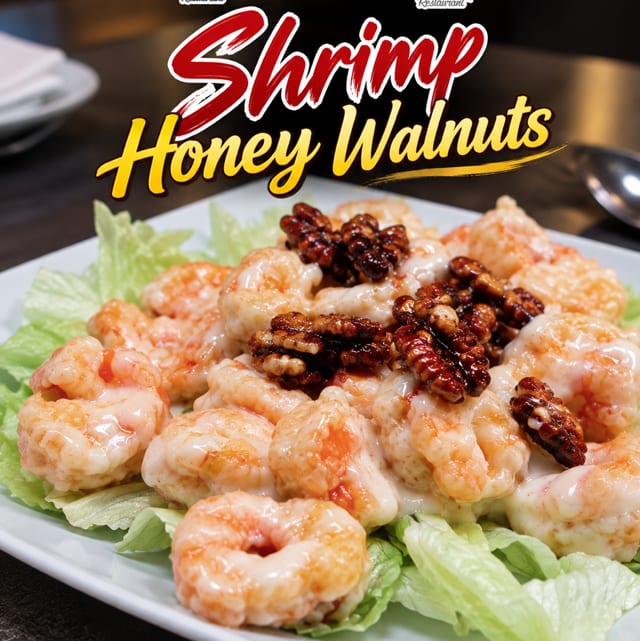 Shrimp with Honey Walnuts Specialty.