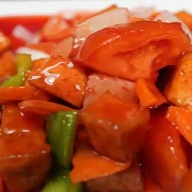 Stir-Fried Sweet-Sour Tofu.