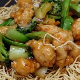 Shrimp Pan Fried Noodles.