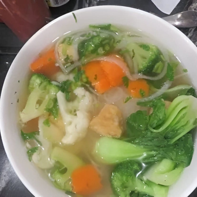 Vegetable Pho' Noodle Soup.