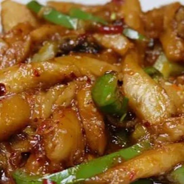 Egg Plant in Garlic Sauce.