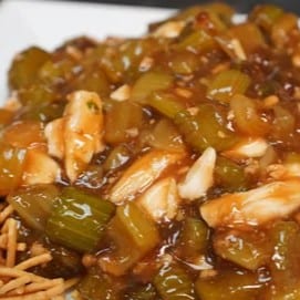 Chicken Mushroom Chow Mein.