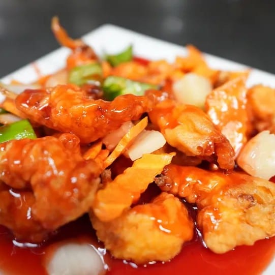 Sweet & Sour Shrimp.