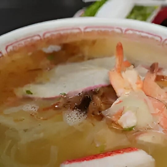 Shrimp, Crab, Pork Noodle Soup.