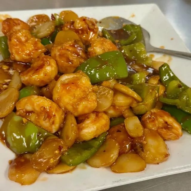 Shrimp in Garlic Sauce.
