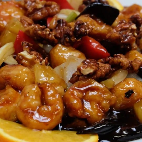 Tangerine Prawns Specialty.