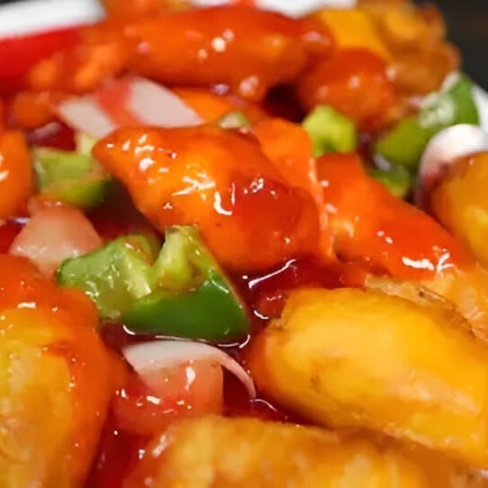 Sweet & Sour Chicken.